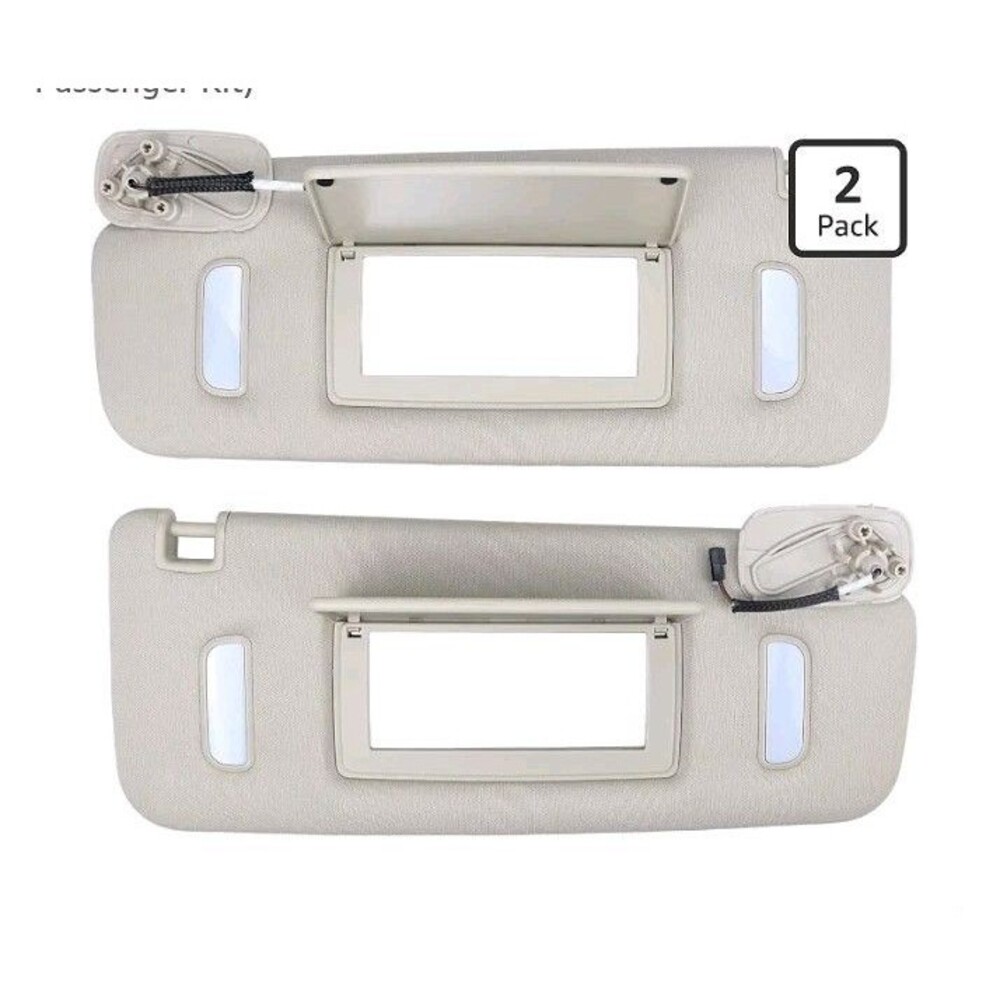 Set Of 2 Car Sun Visors Cadillac Escalade 22850306 And 22850310 Grey